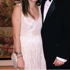 Anthropologie Ivy & Blu Shimmer Gold Party Dress